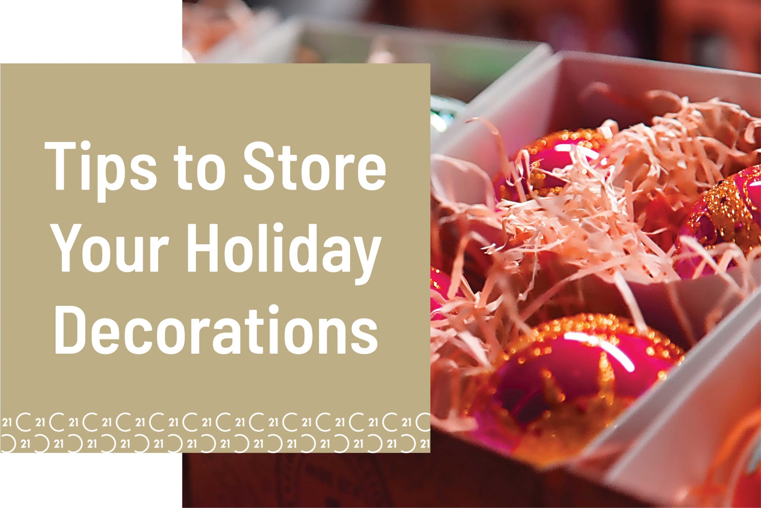 Holiday Decoration Storage